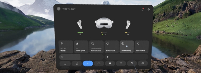 Pico 4 ultra enterprise screen recording tab