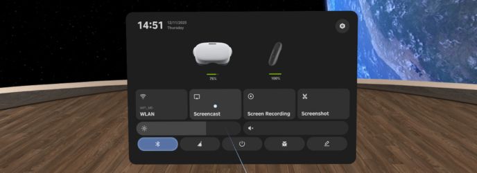 onglet screencast Pico G3 et G3 Plus