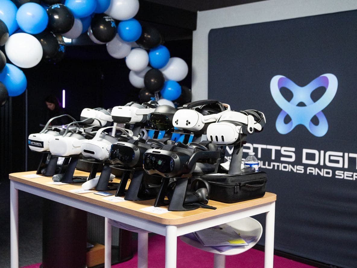 Visore VR sullo stand Matts Digital